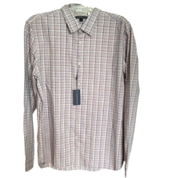 John Varvatos Button Up Plaid Shirt - Picture 1 of 6